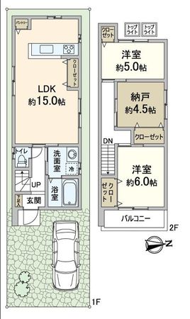 中京区西ノ京塚本町 間取図(平面図) 中京区西ノ京塚本町 間取図(平面図)