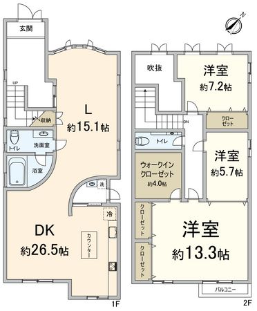 南区吉祥院井ノ口町 間取図(平面図) 南区吉祥院井ノ口町 間取図(平面図)