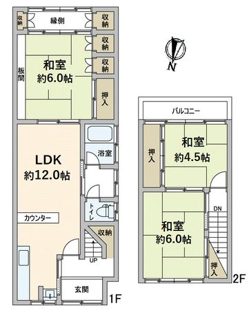 右京区嵯峨釈迦堂門前裏柳町 間取図(平面図)