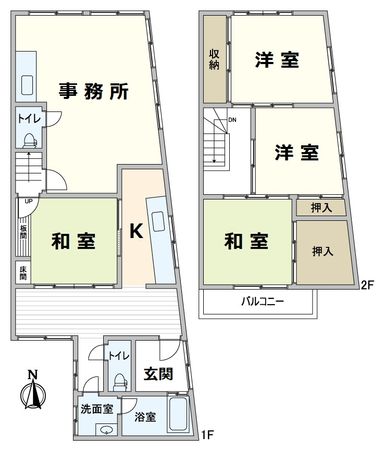 中京区西ノ京小堀池町 間取図(平面図) 中京区西ノ京小堀池町 間取図(平面図)