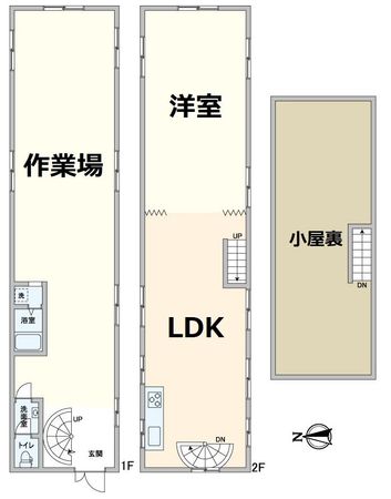 南区吉祥院西ノ茶屋町 間取図