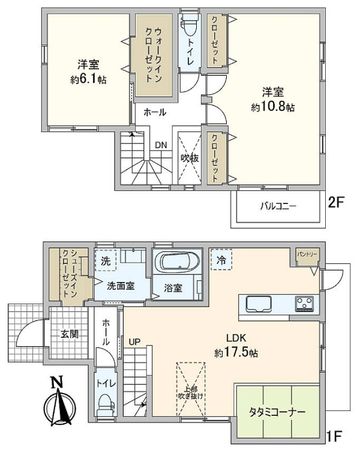 右京区嵯峨苅分町 間取図(平面図)