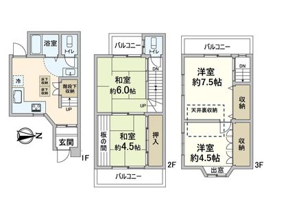 中京区壬生高樋町 間取図(平面図)