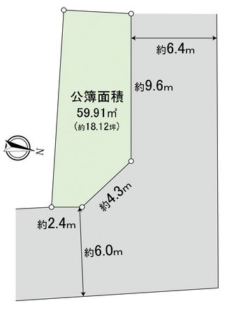 右京区梅津北川町 区画図 区画図