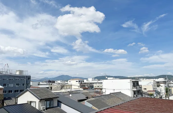4階ルーフテラスからの眺望（北東側を望む）