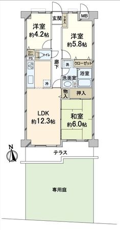山ノ内パーク・ホームズ 間取図(平面図) 山ノ内パーク・ホームズ 間取図(平面図)