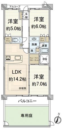 ル・パルトネール京都御屋敷町 間取図(平面図) ル・パルトネール京都御屋敷町 間取図(平面図)