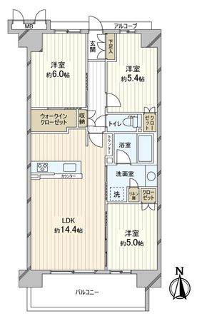 プレミスト京都西院 間取図(平面図) プレミスト京都西院 間取図(平面図)
