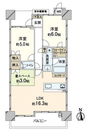 グランシティオ西京極 間取図(平面図)