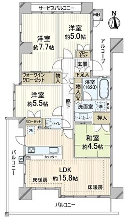 ジ・アーバネックス京都二条 間取図(平面図) ジ・アーバネックス京都二条 間取図(平面図)