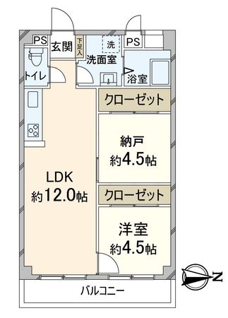 西京極ハイツ 間取図(平面図) 西京極ハイツ 間取図(平面図)