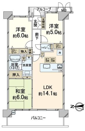 レスタージュ京都 間取図(平面図)