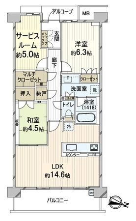 シエリア京都嵯峨嵐山 間取図(平面図) シエリア京都嵯峨嵐山 間取図(平面図)