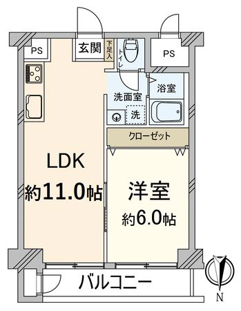 西京極ガーデンハイツ 間取図(平面図) 西京極ガーデンハイツ 間取図(平面図)