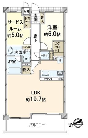 エスリード太秦三条天神川 間取図(平面図) 間取図(平面図)