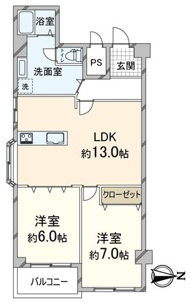 西京極大門ハイツ 間取図(平面図) 間取図(平面図)