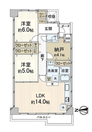 嵐山グランドシティ 間取図(平面図) 間取図(平面図)