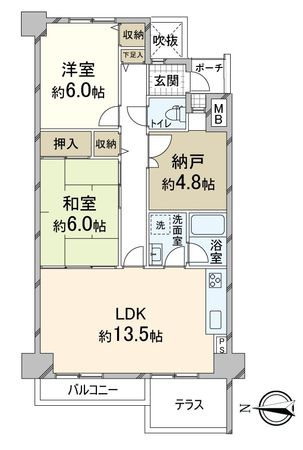 嵐山グランドシティ 間取図(平面図) 間取図(平面図)