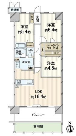サンシティ西京極 1番館 間取図(平面図) サンシティ西京極 1番館 間取図(平面図)