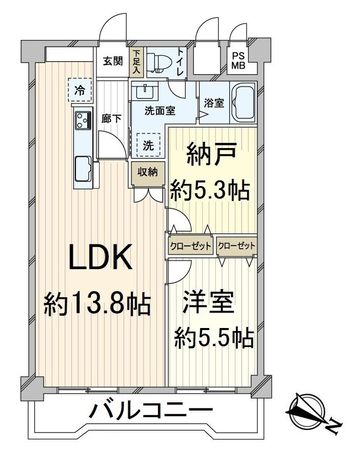 葛野ハイツ 間取図(平面図) 間取図(平面図)