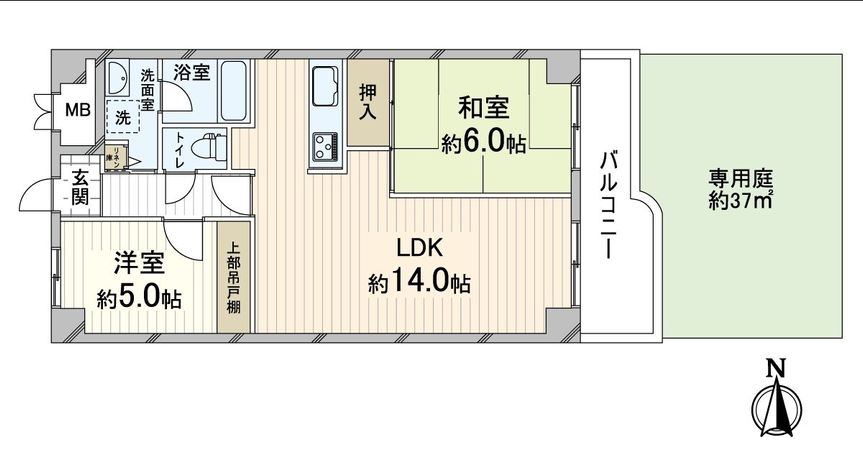 ネオコーポ太秦 間取図(平面図) ネオコーポ太秦 間取図(平面図)