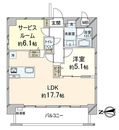 リソシエヴァリエ西院 間取図(平面図) 間取図(平面図)