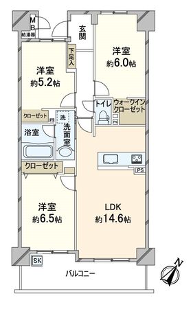 グランコート嵐山 間取図(平面図)
