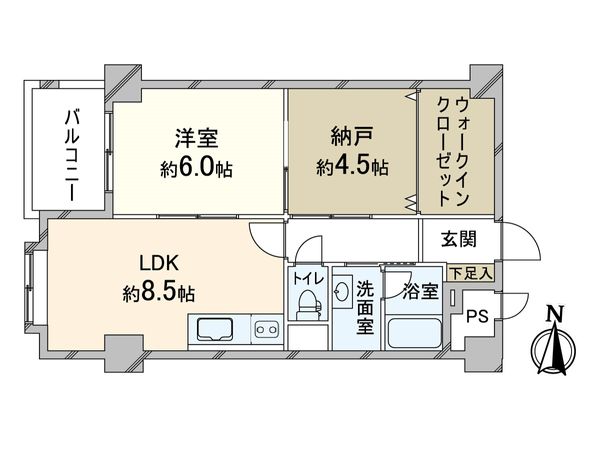 西京極大門ハイツ 間取図(平面図)
