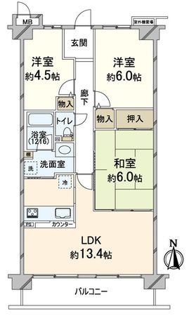 レックスシティ京都西院 間取図(平面図) 間取図(平面図)