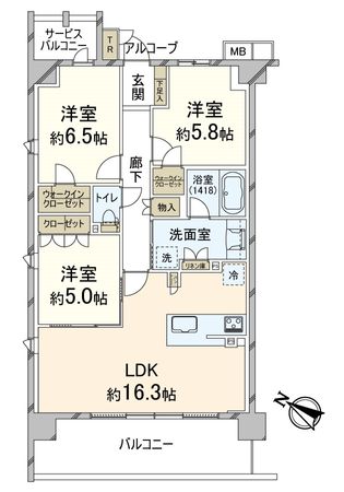 ジェイグラン京都西大路 間取図(平面図) 間取図(平面図)