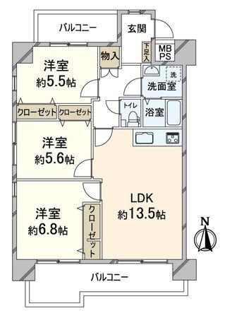 ルシエル西ノ京御池 間取図(平面図) 間取図(平面図)
