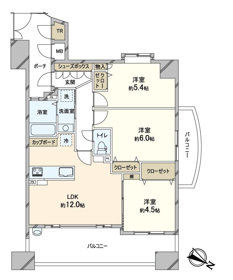 アンビエント西大路 間取図(平面図) 間取図(平面図)