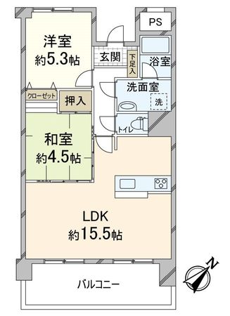 デルフィ西大路 間取図(平面図) 間取図(平面図)