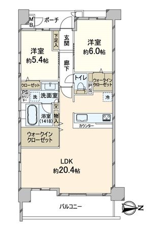 イニシア中京丸太町通り 間取図(平面図) 間取図(平面図)