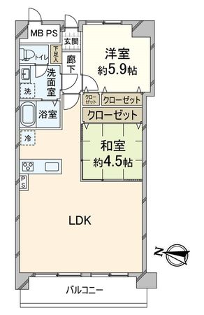 ルミエール西京極 間取図(平面図) 間取図(平面図)