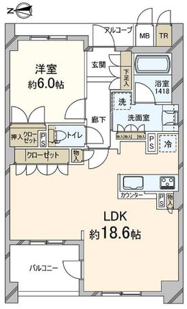 ジオ西大路御池ザ・テラス 間取図(平面図) ジオ西大路御池ザ・テラス 間取図(平面図)