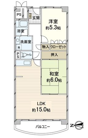ネオコーポラス島ノ内 A棟 間取図(平面図) ネオコーポラス島ノ内 A棟 間取図(平面図)