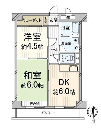 嵯峨ハイツ 間取図(平面図) 嵯峨ハイツ 間取図(平面図)