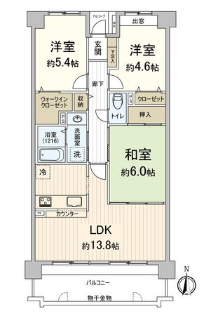 グラン・コート洛陽 間取図(平面図) グラン・コート洛陽 間取図(平面図)
