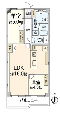 ユニハイム四条梅津 間取図(平面図) 間取図(平面図)