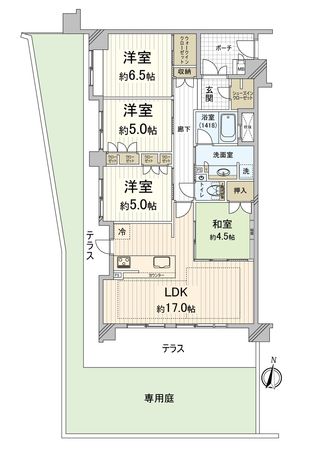 ル・パルトネール京都御屋敷町 間取図(平面図) ル・パルトネール京都御屋敷町 間取図(平面図)