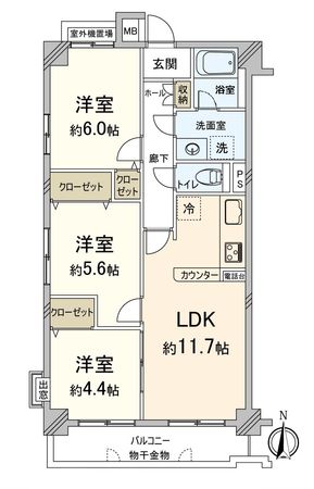 グローバル嵐山 間取図(平面図) グローバル嵐山 間取図(平面図)