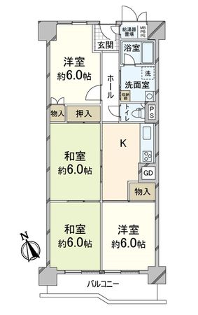 桂川ハイツ 4号館 外観