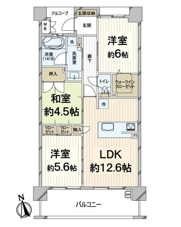 グラン・コート西京極Ⅱ 間取図(平面図) グラン・コート西京極Ⅱ 間取図(平面図)