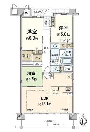 ル・パルトネール京都御屋敷町 間取図(平面図) ル・パルトネール京都御屋敷町 間取図(平面図)