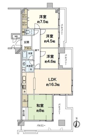 ルミエール葛野大路 間取図(平面図)