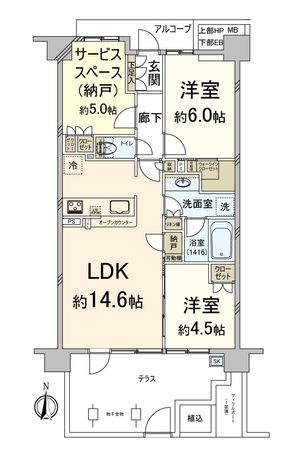 シエリア京都二条 間取図(平面図) シエリア京都二条 間取図(平面図)