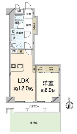 ハイラーク西京極 間取図(平面図) ハイラーク西京極 間取図(平面図)