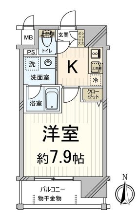 べラジオ京都西院ウエストシティⅡ 間取図(平面図) べラジオ京都西院ウエストシティⅡ 間取図(平面図)