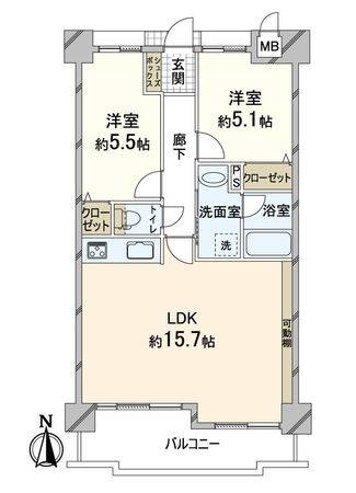 プリオーレ京都西院 間取図(平面図) 間取図(平面図)